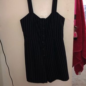 Blue striped Romper